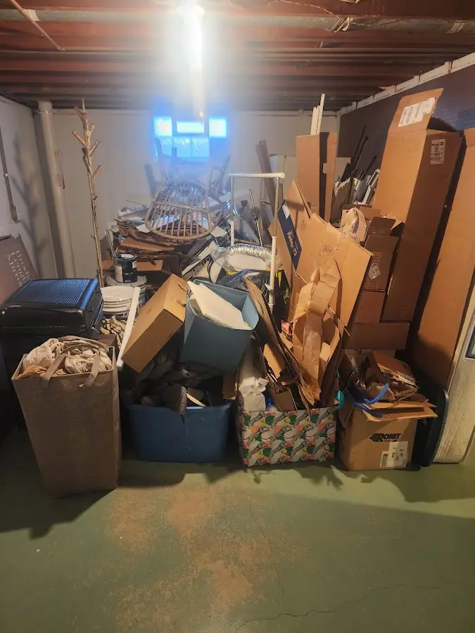 Roll-off dumpster container at job site for 2 Yard Dumpster Rental in Dublin